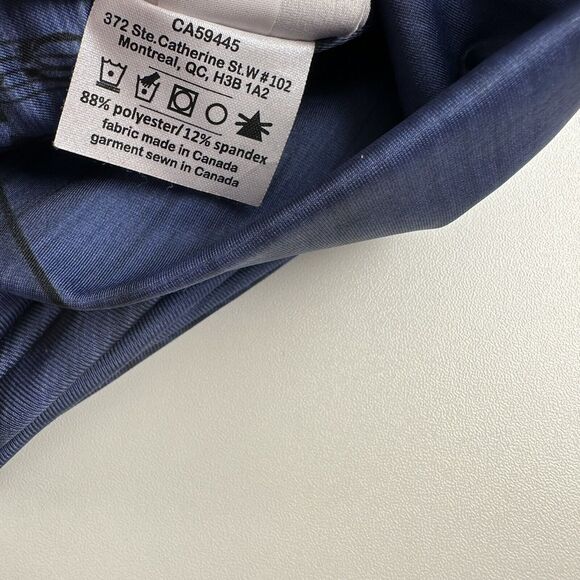 Bunny Hill Activewear Musical Note Printed Leggings Womens Blue Sz S - Picture 6 of 7